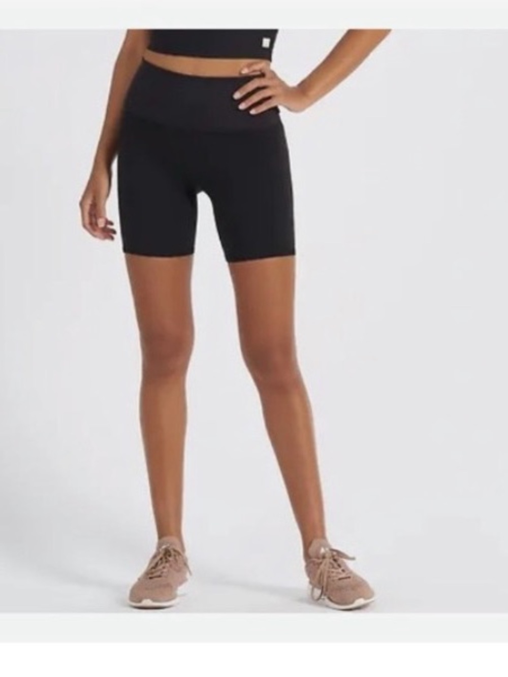 Vuori Ribbed High Waist black 
Biker Shorts size xl